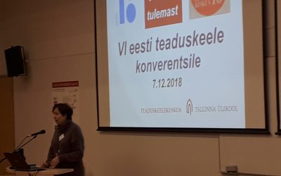 VI EESTI TEADUSKEELE KONVERENTS